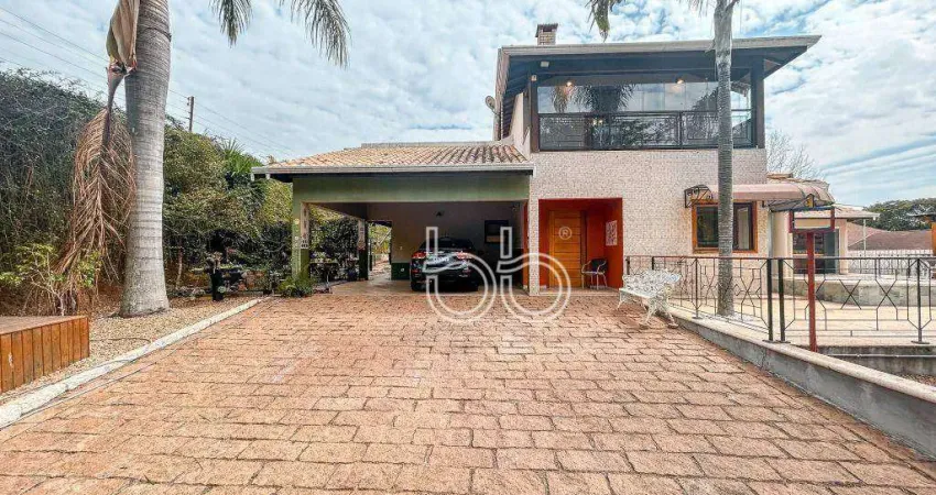 Chácara com 5 dormitórios à venda, 1680 m² por r$ 2.950.000,00 - condomínio terras de itaici - indaiatuba/sp