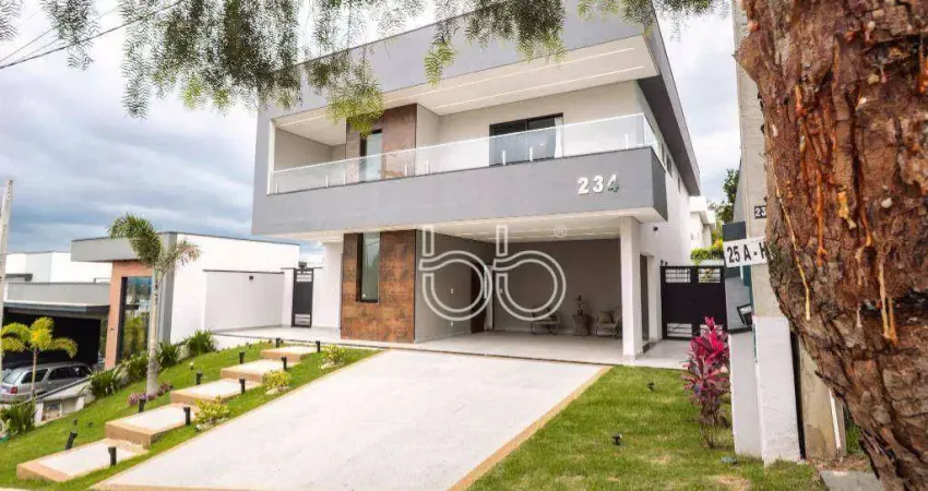 Casa com 3 dormitórios à venda, 328 m² por r$ 3.280.000,00 - condomínio helvetia park - indaiatuba/sp