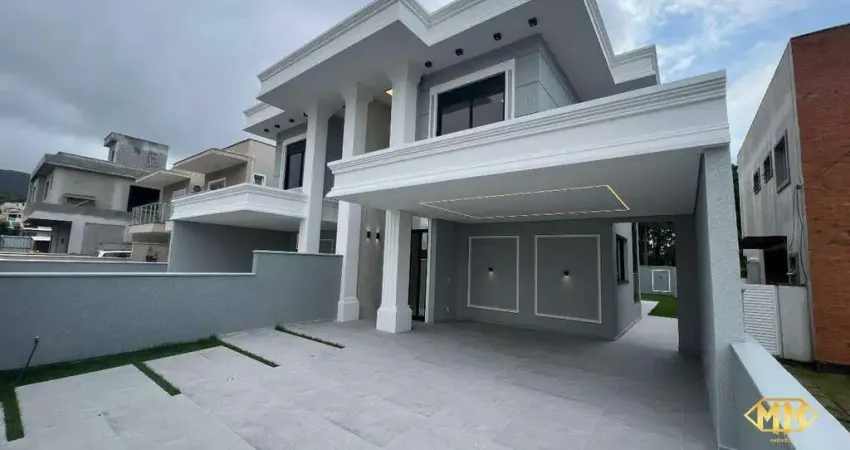 Lançamento! sobrados de alto padrão, estilo neoclássico na praia dos ingleses