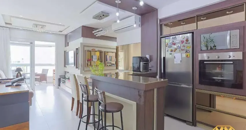 Apartamento mobiliado - 345 metros da praia - 2 quartos com suíte e área de lazer