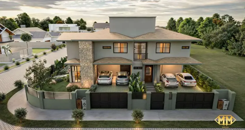 Residência charmosa com arquitetura romântica e aconchegante