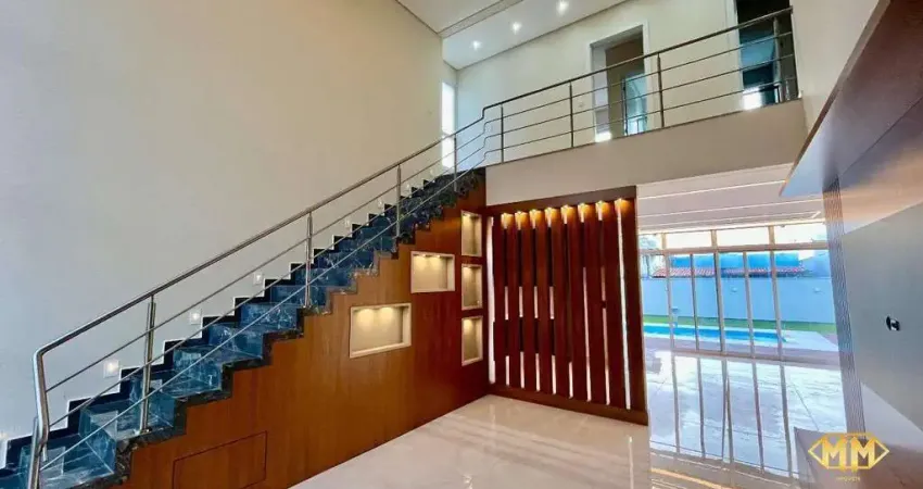 Exuberante residência semimobiliada com 04 dormitórios em condomínio de alto padrão