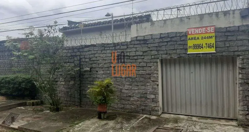 Um lugar imoveis aluga: casa de 160m2 em terreno de 244m2 na passagem alacid nunes, castanheira, belem-pa