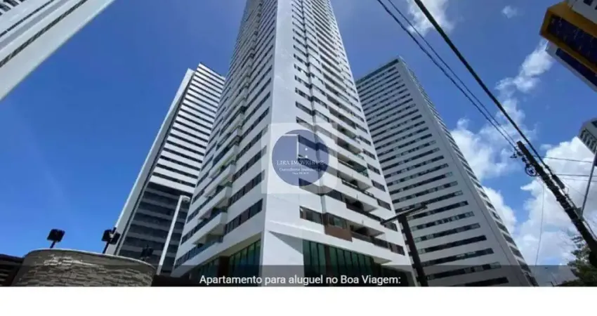 Apartamento para aluguel, 4 quartos, 2 suítes, 3 vagas, boa viagem r$ 8.700,00 + tx de condomínio e iptu