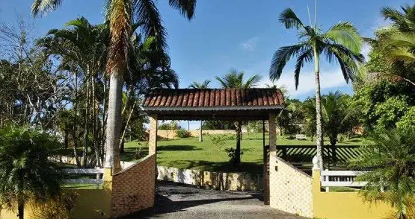 Excelente chácara em condomínio 6 sendo 4 suítes um luxo à venda, 7800 m² por r$ 1.300.000.00 - parque serra mar - peruíbe/sp