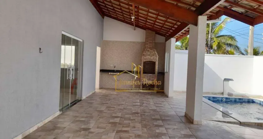 Casa com 4 dormitórios à venda, 161 m² por r$ 750.000,00 - parque balneário oásis - peruíbe/sp