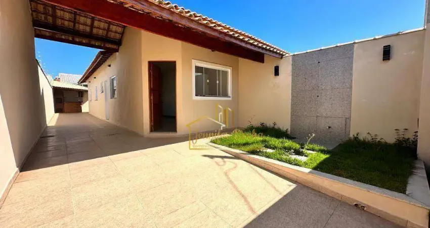 Casa com 2 dormitórios à venda, 70 m² por r$ 330.000,00 - estância flora rica - peruíbe/sp