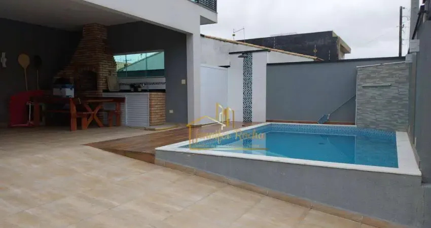 Sobrado com 3 dormitórios à venda, 210 m² por r$ 1.300.000 - balneário três marias - peruíbe/sp