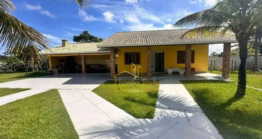 Excelente casa no condomínio  com 6 dormitórios à venda, 650 m² por r$ 1.800.000.00 - boungaiville - peruíbe/sp