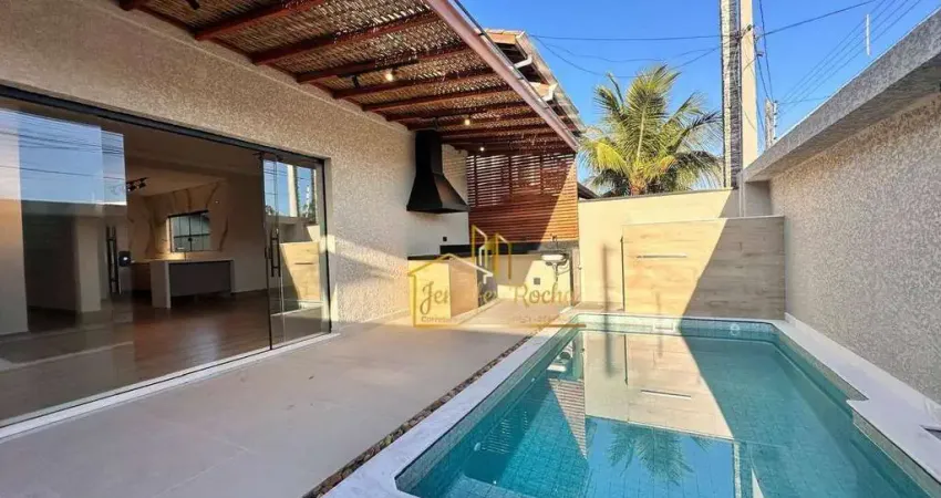 Casa com 3 dormitórios à venda, 150 m² por r$ 900.000 - balneário oásis - peruíbe/sp