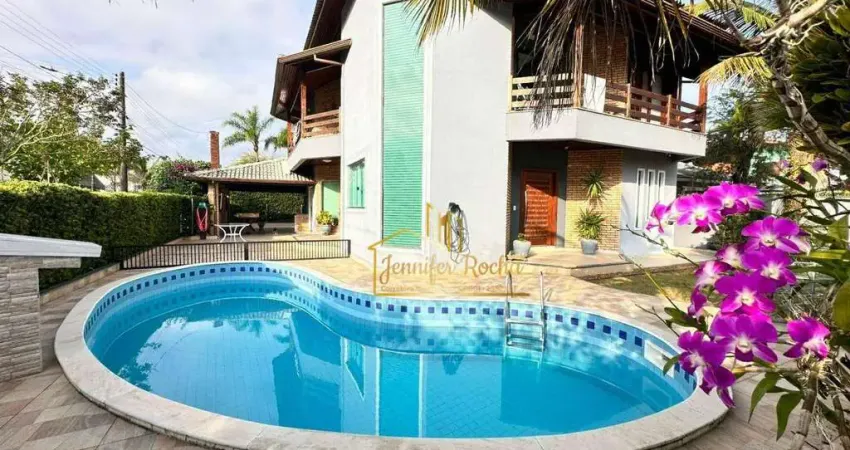 Sobrado com 4 dormitórios, 447 m² - venda por r$ 2.400.000,00 ou aluguel por r$ 11.580,00/mês - bougainvillee i - peruíbe/sp