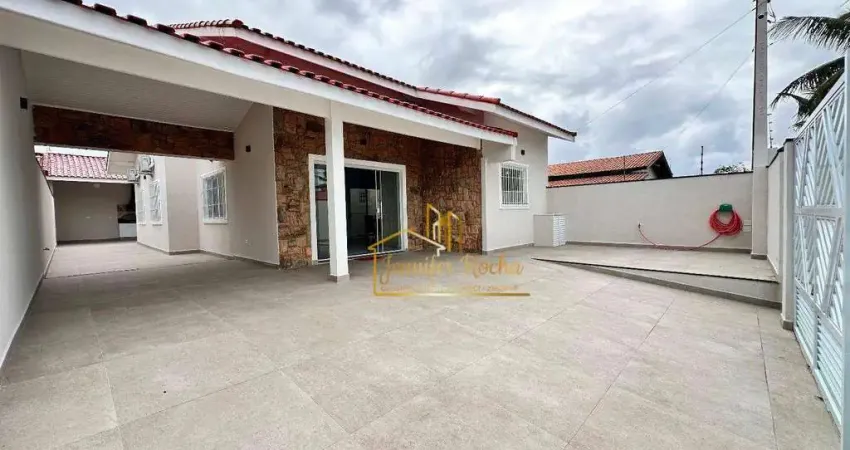 Casa com 3 dormitórios à venda, 144 m² por r$ 850.000,00 - parque balneário oásis - peruíbe/sp