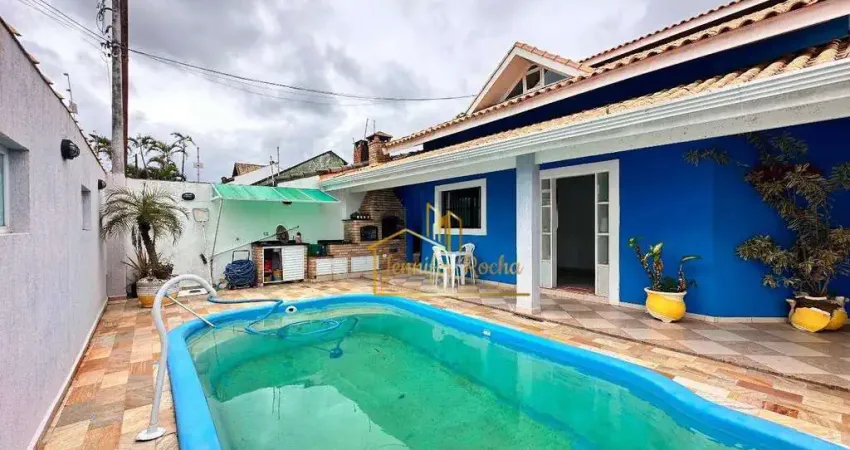 Sobrado com 4 dormitórios à venda, 174 m² por r$ 850.000 - parque balneário oásis - peruíbe/sp