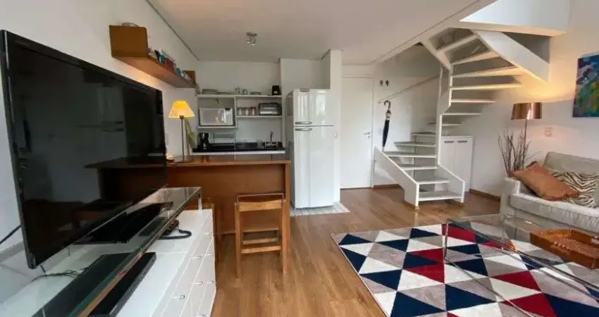 Apartamento duplex mobiliado e decorado. aluguel. com 45 m2- 1 quarto- 1 vaga