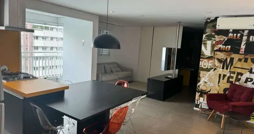Apartamento mobiliado para venda possui 72 m2 com 1 quarto- 2 vagas