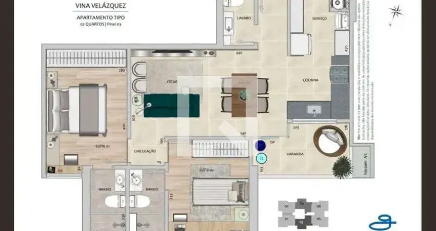 Apartamento para Venda - Gutierrez, 2 Quartos,  72 m² - Belo Horizonte