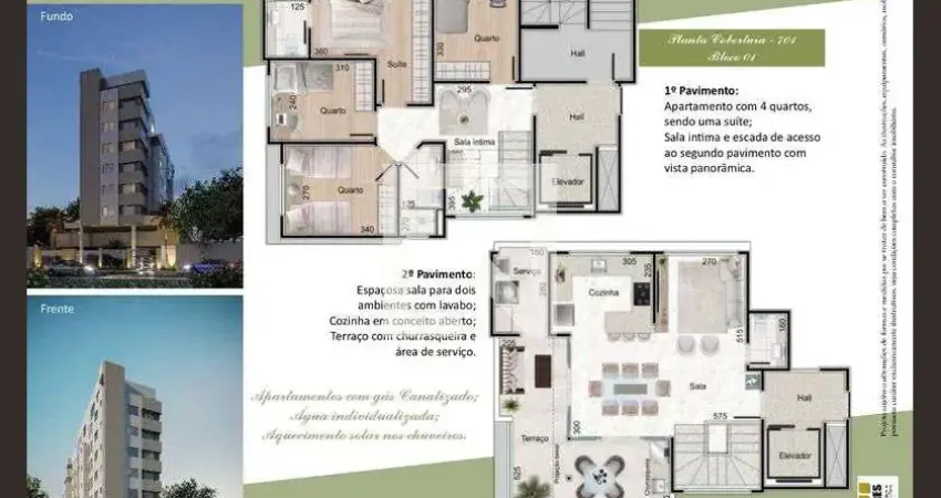 Cobertura para Venda - Aeroporto, 3 Quartos,  148 m² - Belo Horizonte