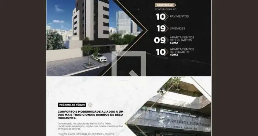 Cobertura para Venda - Barro Preto, 2 Quartos,  80 m² - Belo Horizonte