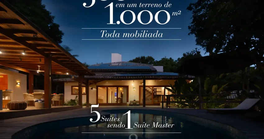 Oportunidade arraial d'ajuda -casa alto padrão - 5 suítes - mobiliado
