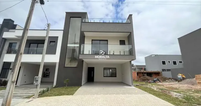 Sobrado à venda 3 quartos 1 suíte com amplo terraço - bairro costeira - condomínio foggiatto