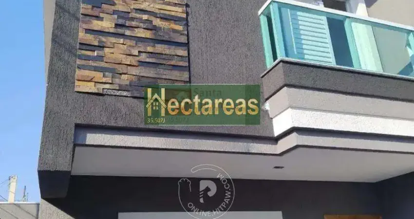 Sobrado para Venda em Santo André, Vila Lucinda, 3 dormitórios, 1 suíte, 3 banheiros, 2 vagas