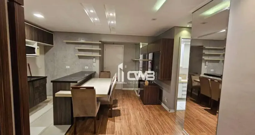 Apartamento com 2 dormitórios para alugar, 50 m² por r$ 3.340,00/mês - capão raso - curitiba/pr