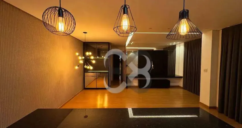 Apartamento com 2 dormitórios para alugar no liberty, 76 m²- gleba palhano - londrina/pr