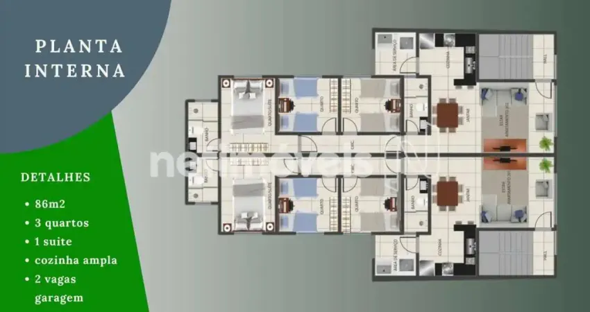 Casa com 3 quartos à venda na Avenida Campina Grande, Parque Xangri-Lá, Contagem