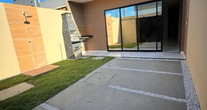Casa com 3 quartos 2 suites vaga de garagem para pronta pra morar em ancuri - itaitinga