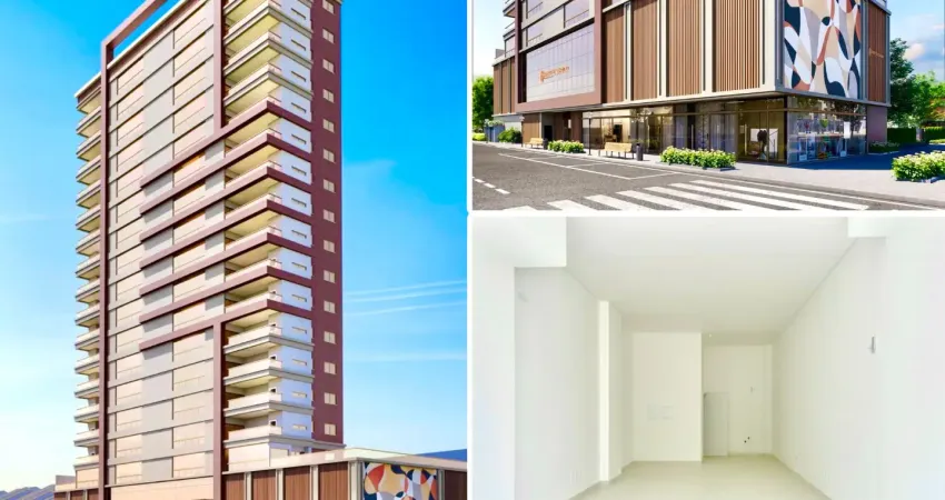 Sala comercial nova em meia praia itapema – ponto de esquina com 3ª avenida, excelente visibilidade