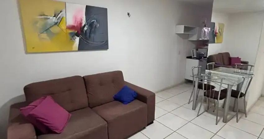 Apartamento mobiliado com 2 quartos e area de lazer completa