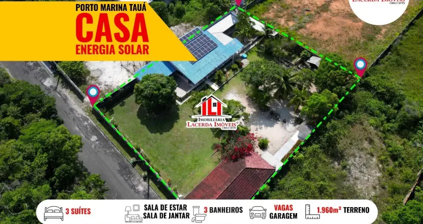 Porto marina tauá energia solar 3 suítes venda terreno amplo