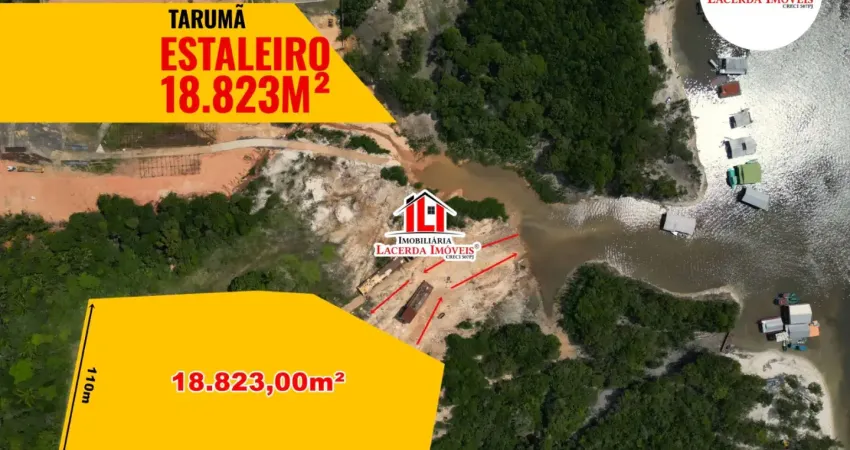 Terreno no tarumã com acesso ao rio atualmente funciona um estaleiro