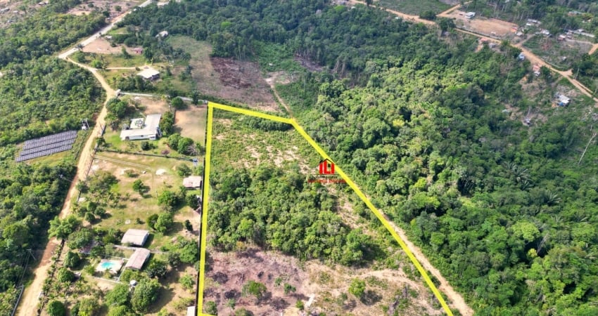 Terreno com 6.000m² na avenida cláudio mesquita, tarumã-açu!