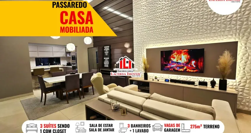 Passaredo 3 suítes espaço gourmet venda casa semimobiliada