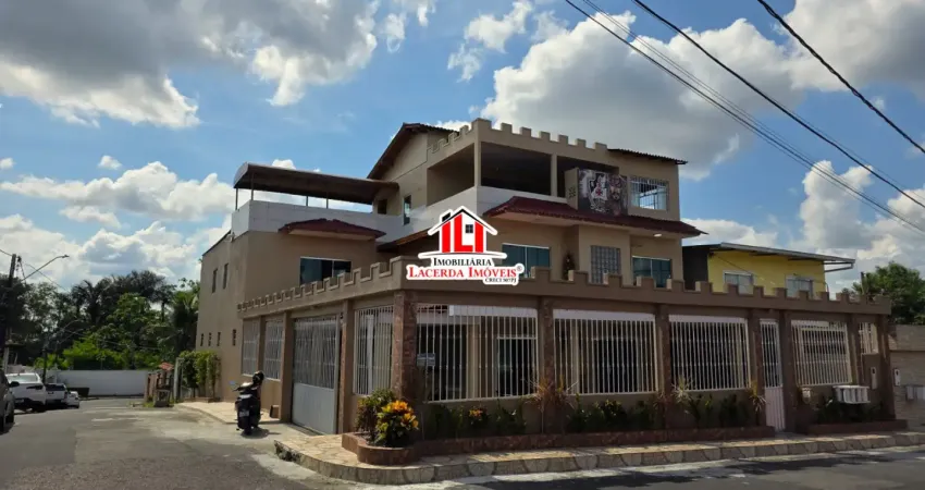 Casa bairro flores 5 suítes piscina 4 vagas de garagem conjunto rio maracã