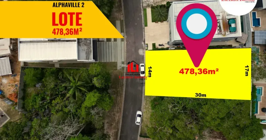 Aphaville manaus 2 lote 478m² ponta negra oportunidade para investimento