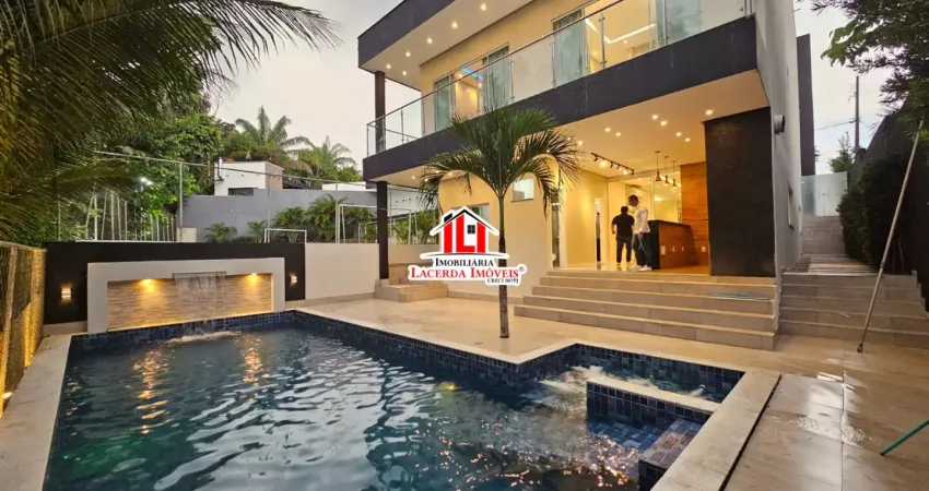 Reserva do parque duplex 4 suítes campo de futebol churrasqueira e piscina!