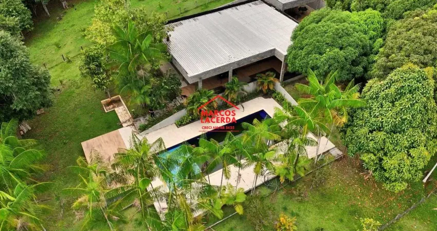 Chácara na avenida margarita com 3.121m² com piscina e edícula disponível pra venda!