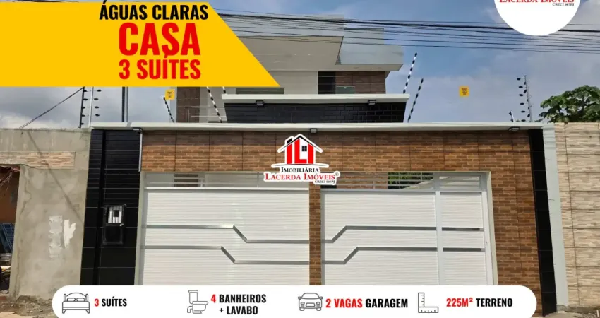 Casa duplex com 3 suítes no águas claras! próximo a avenida das torres