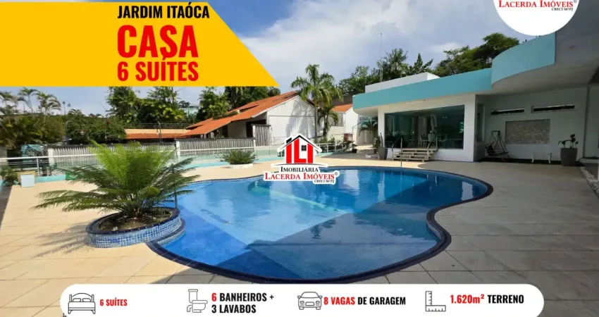 Residencial Jardim Itaoca 6 suítes Espaço gourmet e piscina 11 vagas de Garagem Adrianópolis