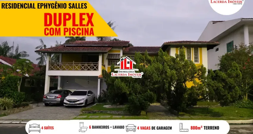 Casa Duplex Ephygênio Salles 4 suítes Espaço Gourmet com 4 vagas de garagem!!