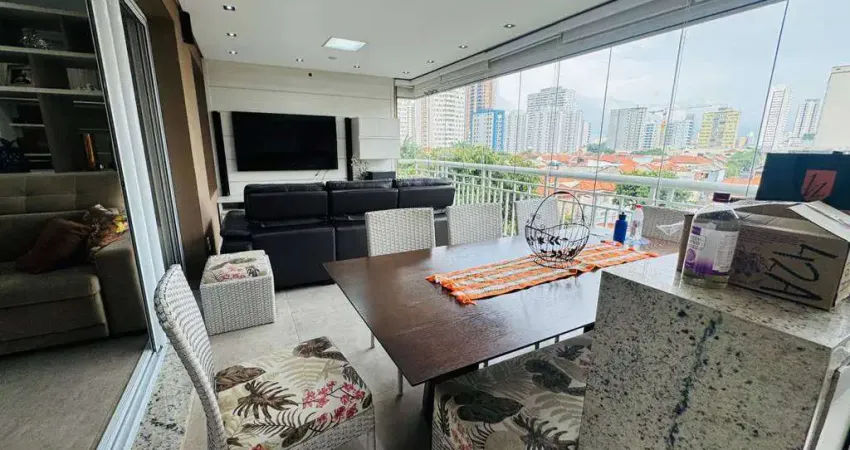 Apartamento com sacada gourmet, totalmente mobiliado, incluindo eletrodomésticos. decoração atual, novo e muito bem localizado!! 146 m²