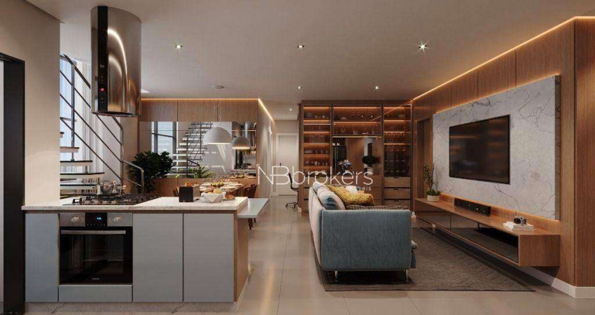 COBERTURA DUPLEX COM 217m² - COM 4 QUARTOS, TERRAÇO PARA SPA E DUAS VAGAS!