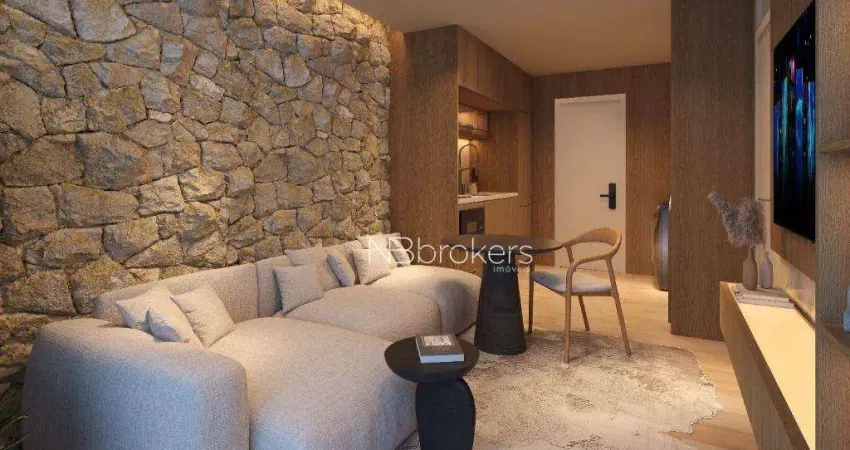 49,91m² privativos, 2 quartos e ambientes integrados - para morar ou investir!