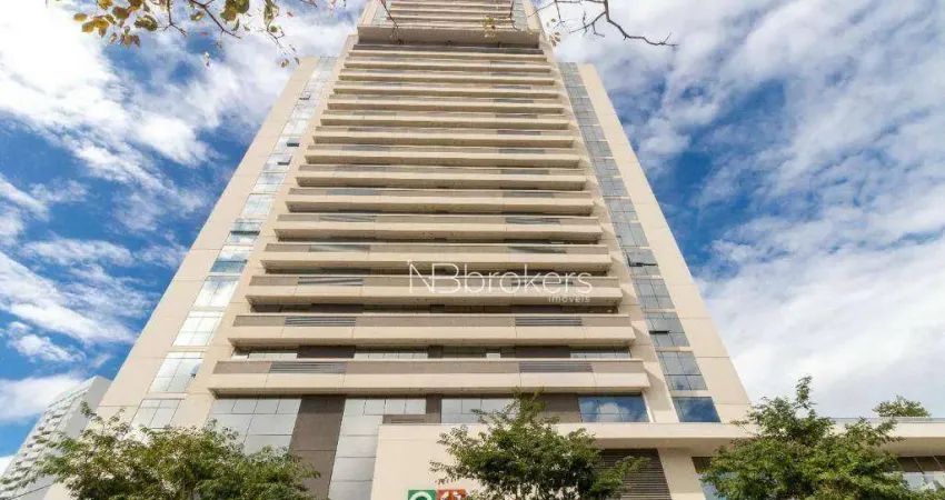 Mobiliado em frente ao shopping mueller - edifício novo e completo!