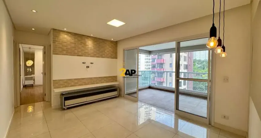 Apartamento a venda no Panamby 71 m², sacada com churrasqueira.