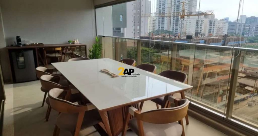 Imperdível oportunidade de apartamento à venda em São Paulo-SP, no Campo Belo: 3 quartos, 3 suítes, 2 salas, 5 banheiros, 2 vagas, 135m².
