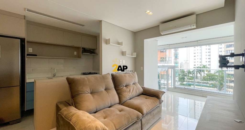 Apartamento para locação na Vila Andrade, São Paulo-SP: 1 suíte, 1 sala, 2 banheiros, 2 vagas - 60,00 m². Venha conferir!