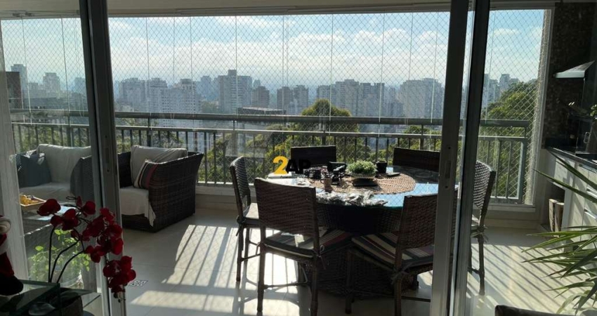 Imperdível oportunidade de adquirir apartamento de luxo na Vila Andrade, São Paulo-SP: 3 quartos, 3 suítes, 3 salas, 4 banheiros, 2 vagas de garagem e 122m² de área!